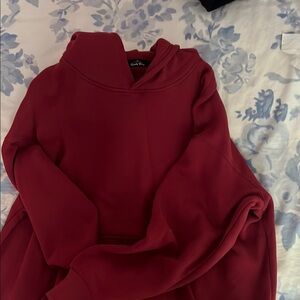 Women's Red Hoodie Sweater
